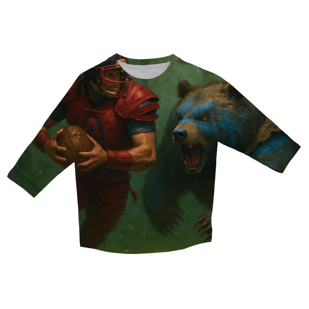 Forest Gridiron Of The Brave Runner And Cub Linebacker personalized 3/4 sleeve tees