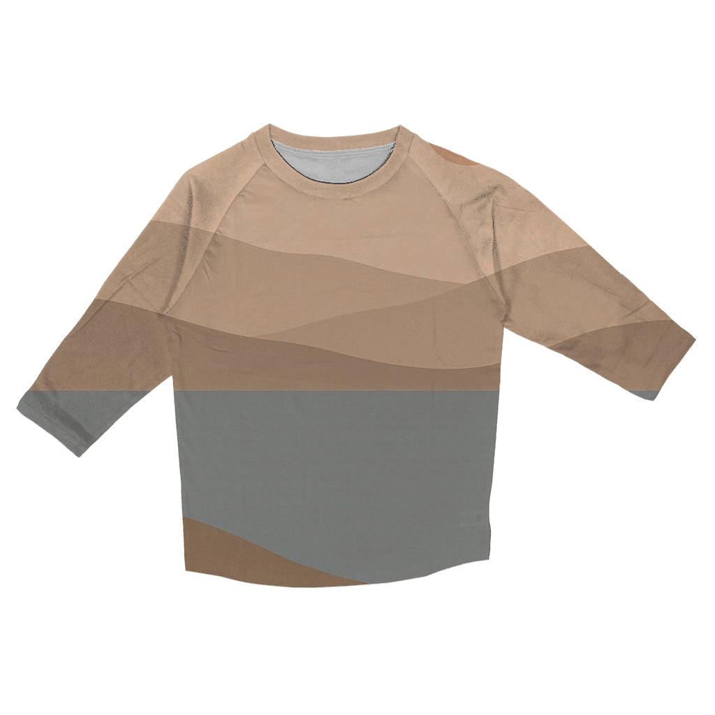 Minimal Horizon Linescape trendy 3/4 sleeve tops