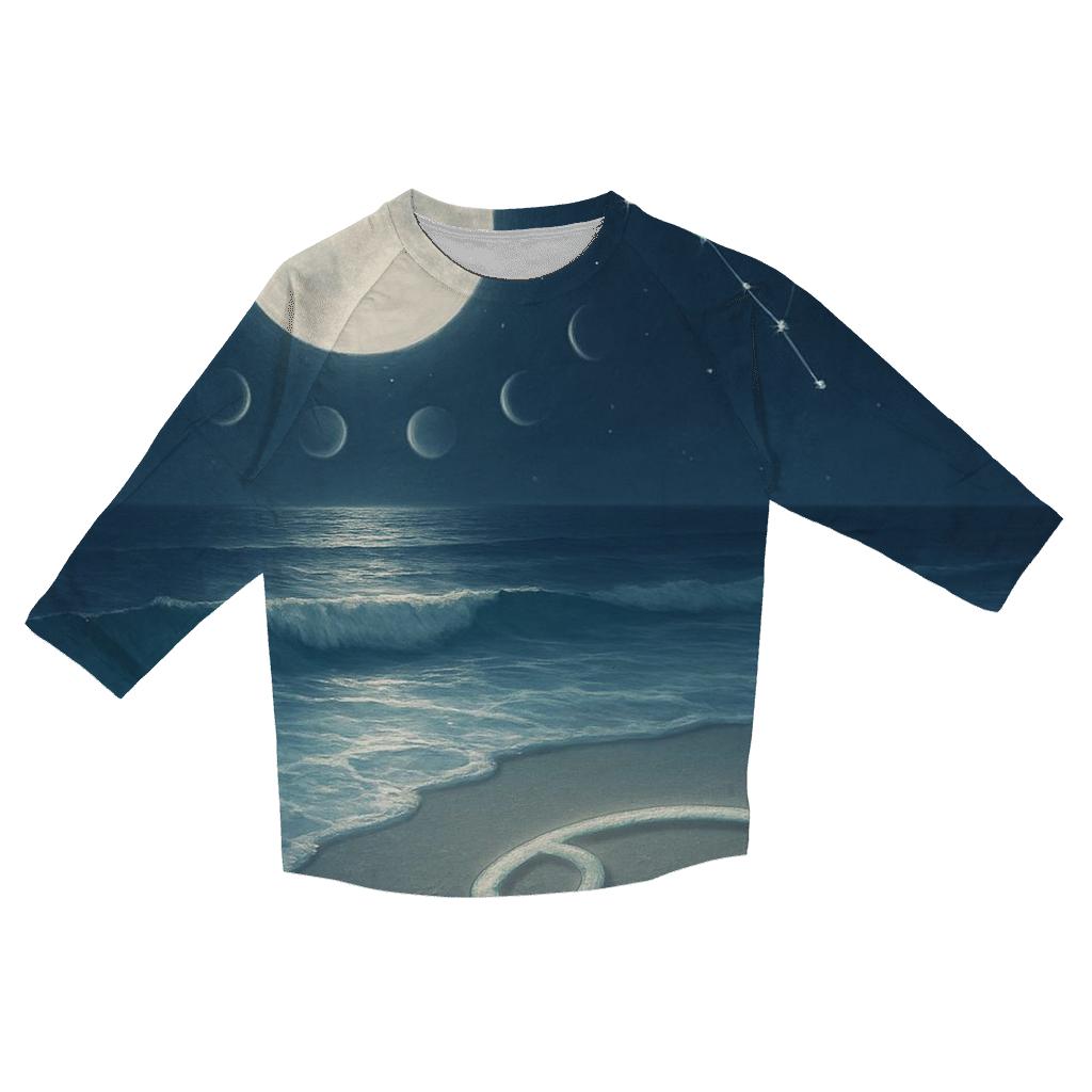 Cancer Lunar Tides Sanctuary custom 3/4 sleeve shirts