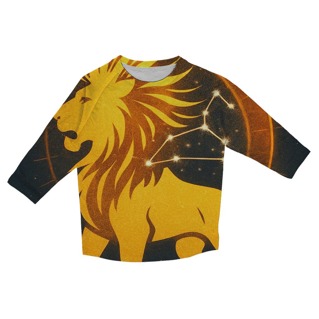 Leo Solar Crown Starburst cotton quarter sleeve shirts