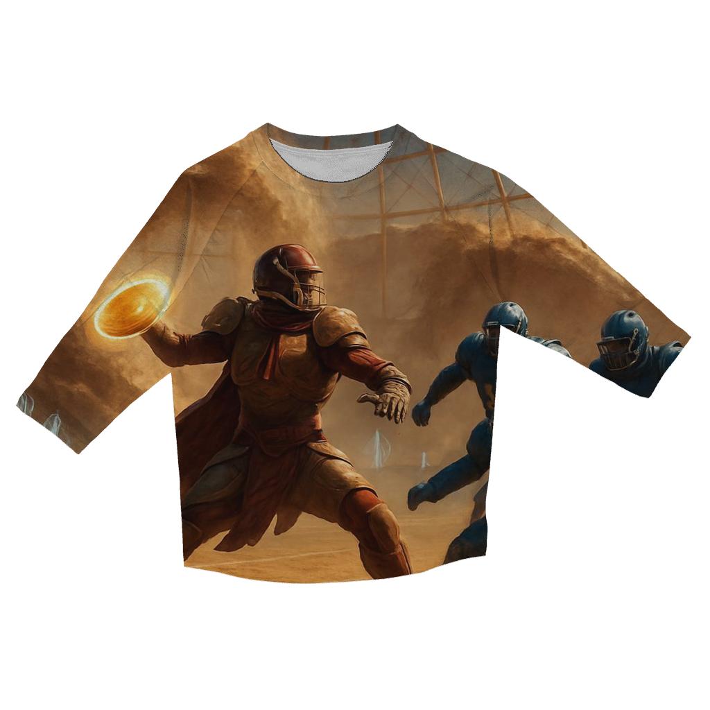 Desert Dome Showdown Of Red Storm Braves And Steel Cubs printed three quarter sleeve shirts