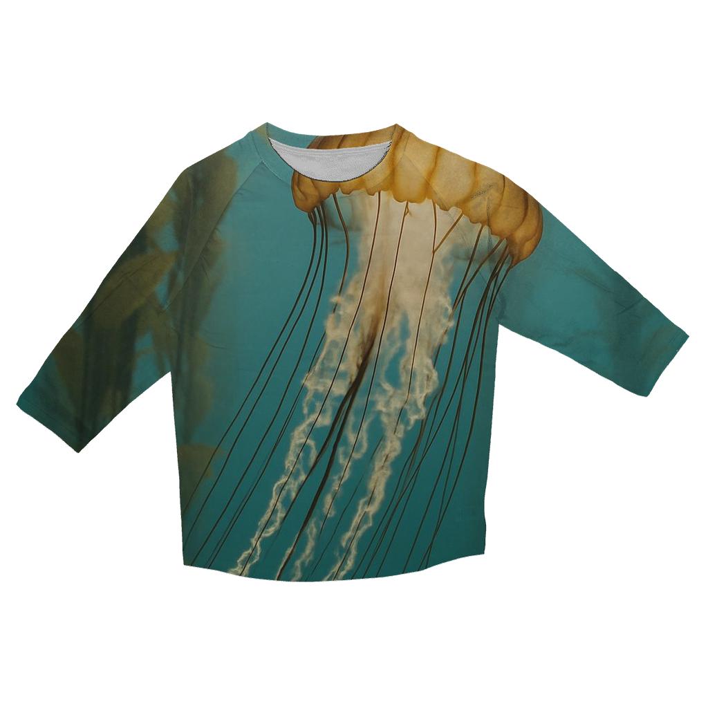 Kelp Forest Drift Pacific Sea Nettle casual three quarter sleeve shirts