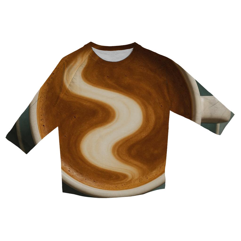 Latte River Flow personalized 3/4 sleeve tees