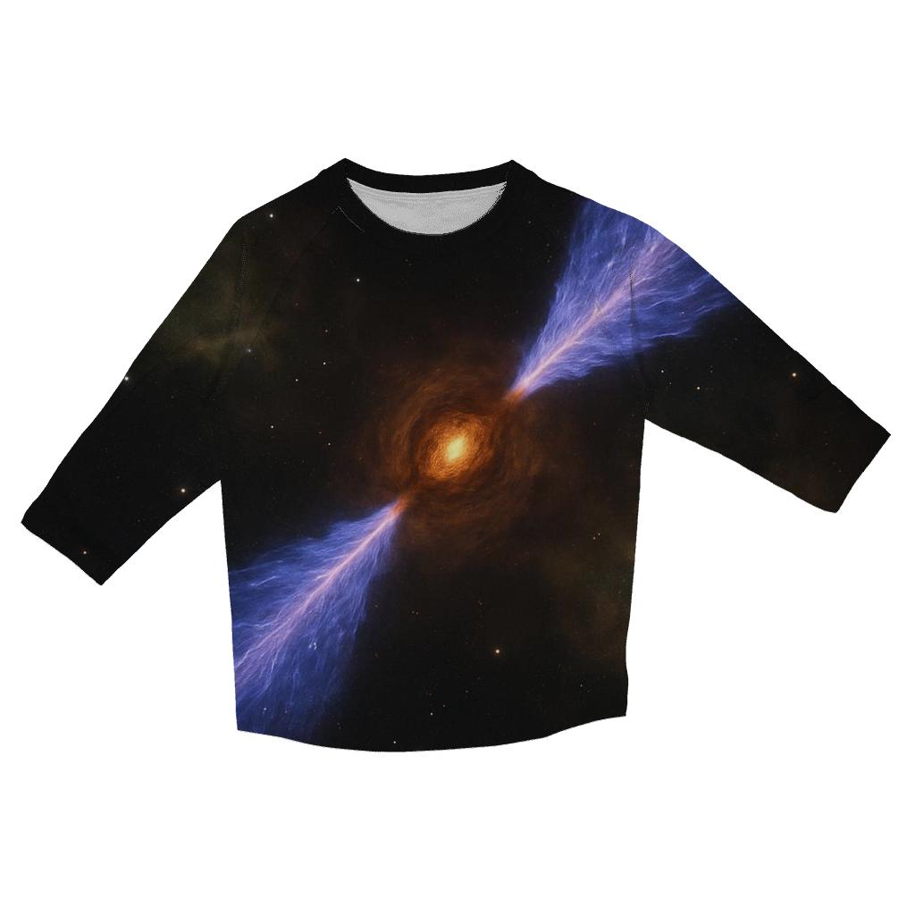 Bipolar Jet Lantern designer 3/4 sleeve blouses
