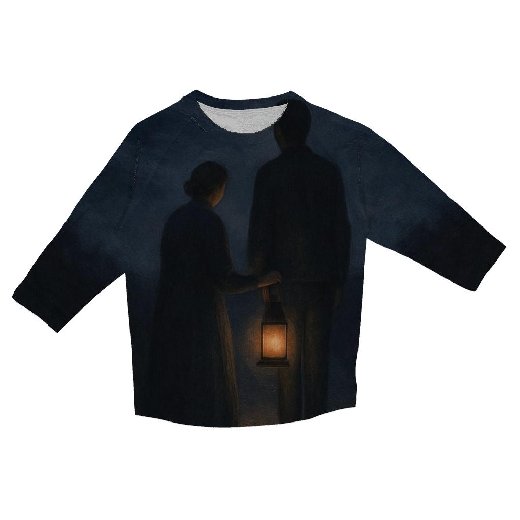 Lantern In The Longest Night trendy 3/4 sleeve tops