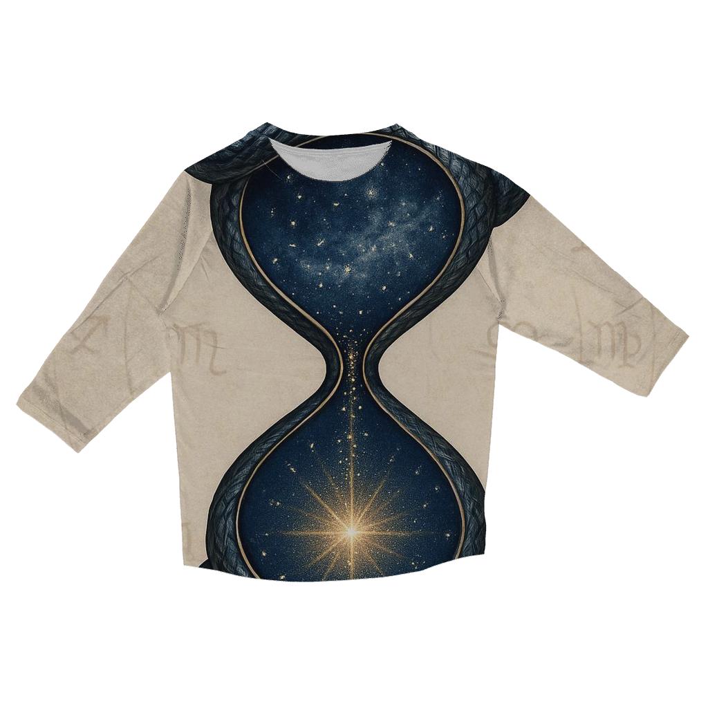 Cosmic Serpent Hourglass cotton quarter sleeve shirts