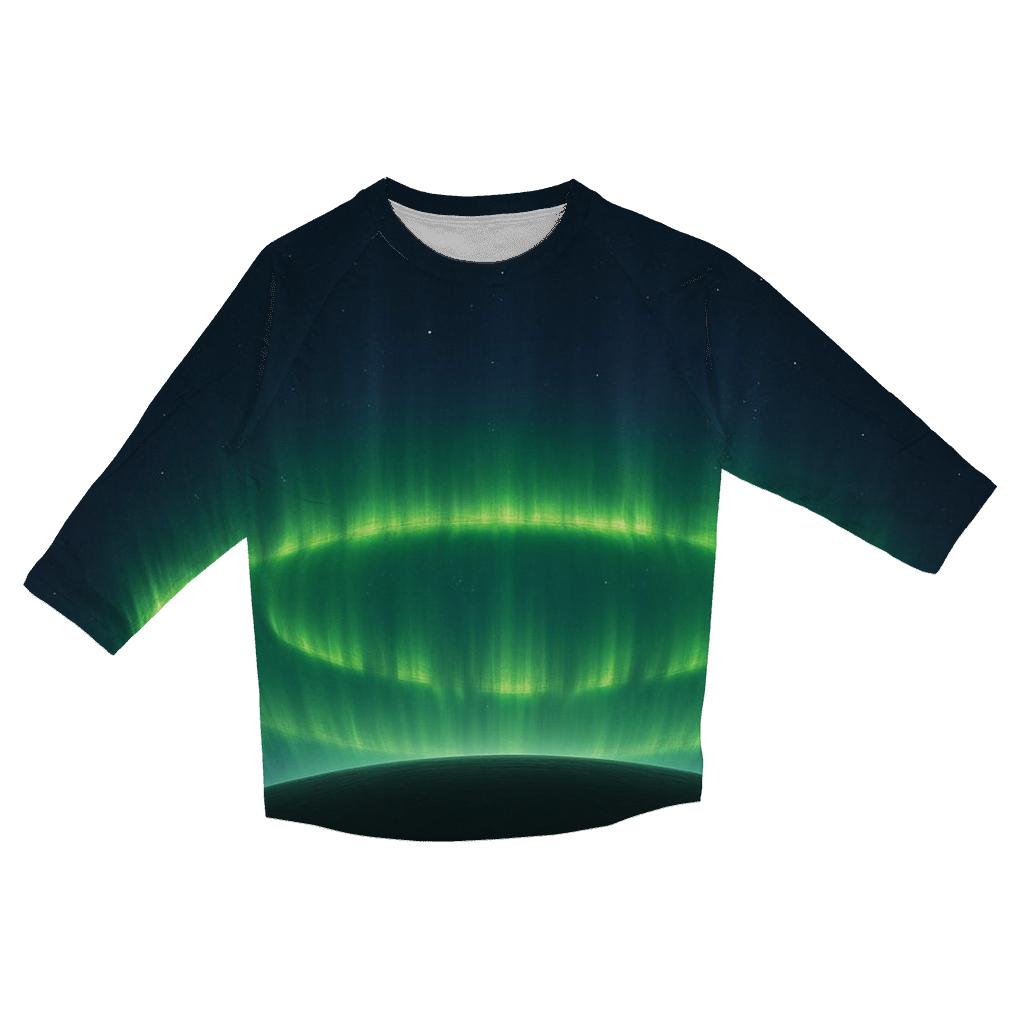 Auroral Oval Crown cotton quarter sleeve shirts