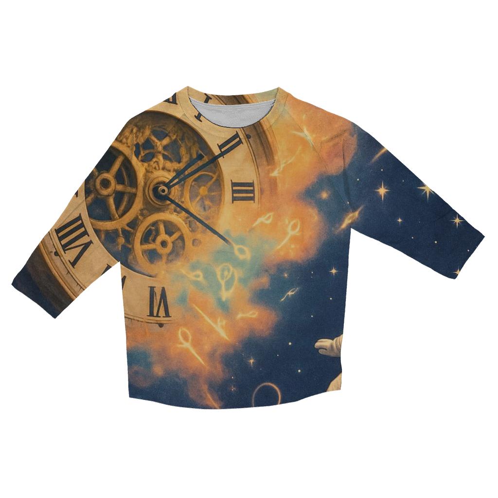 Whimsy Clockwork Nebula fashion 3/4 sleeve shirts