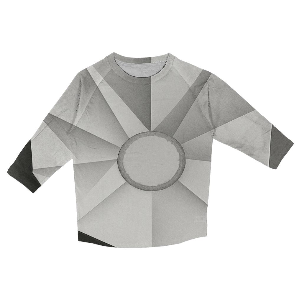 Filter Fold Geometry custom 3/4 sleeve shirts