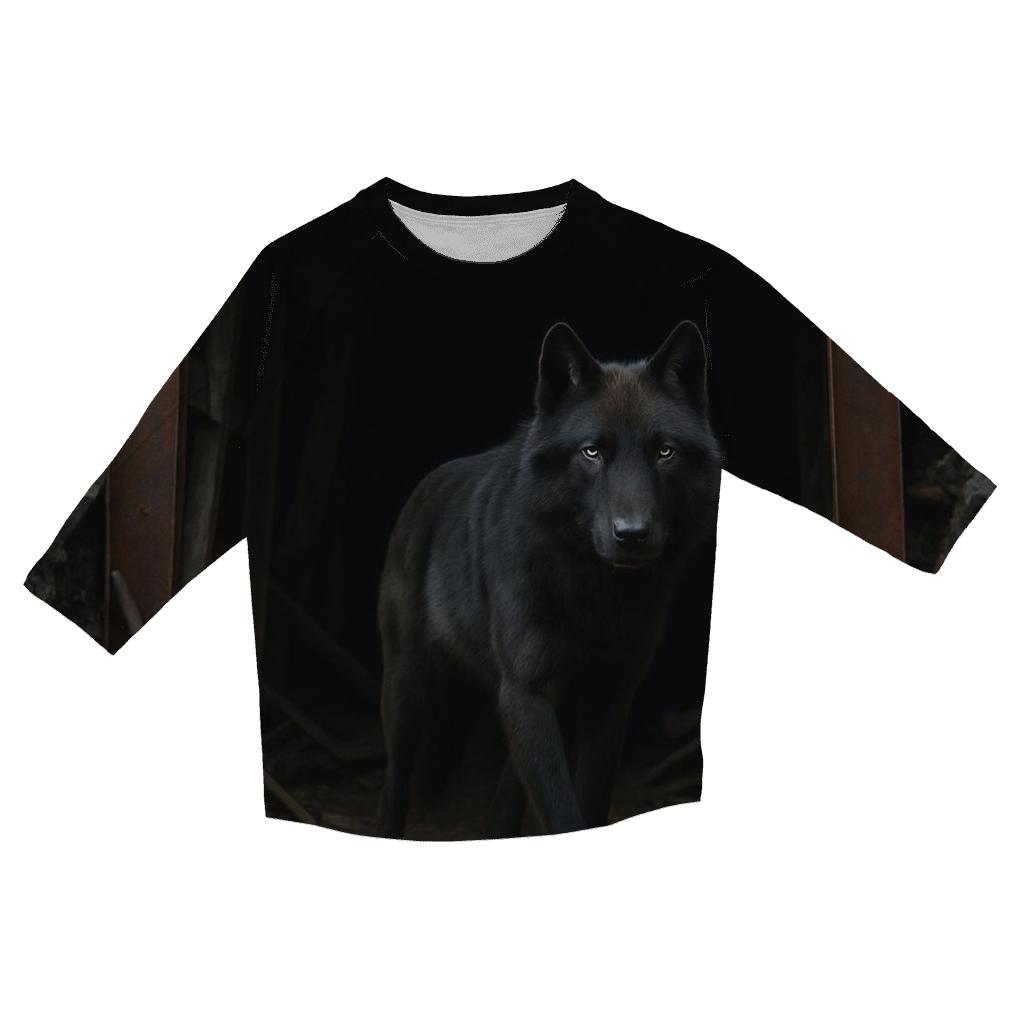 Abandoned Mine Entrance Wolf Watch cotton quarter sleeve shirts