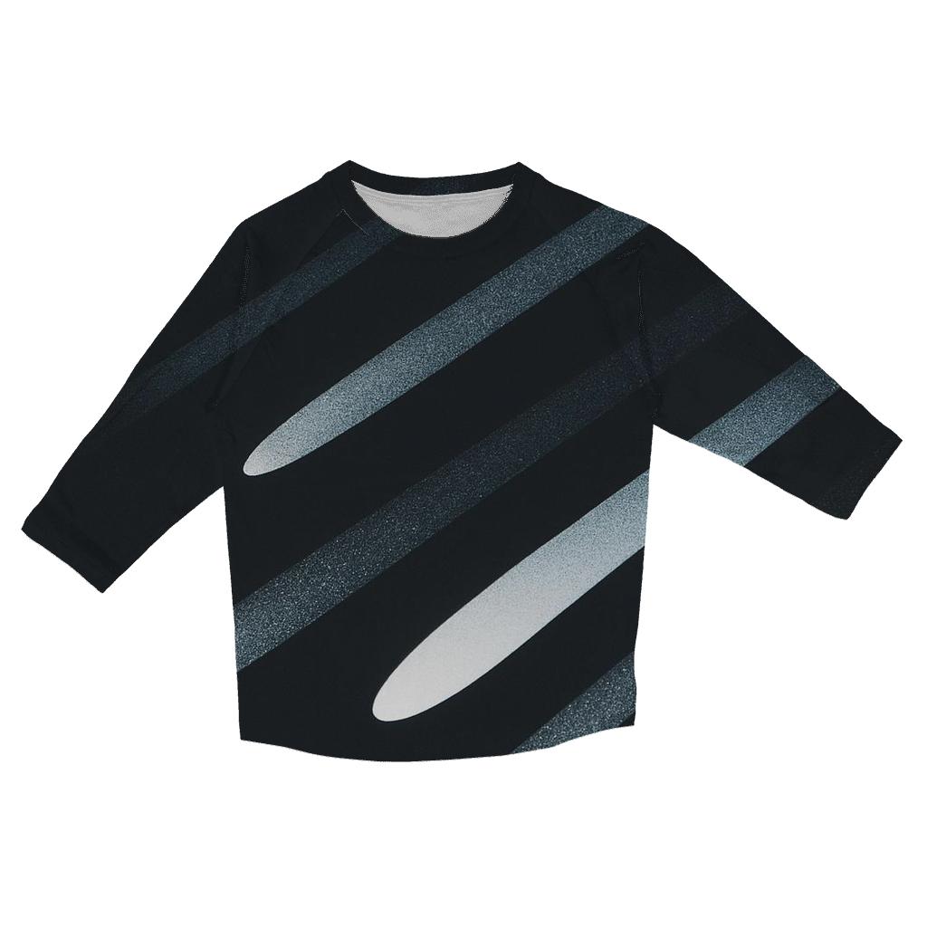 Charcoal Comet Trails stylish quarter sleeve tops