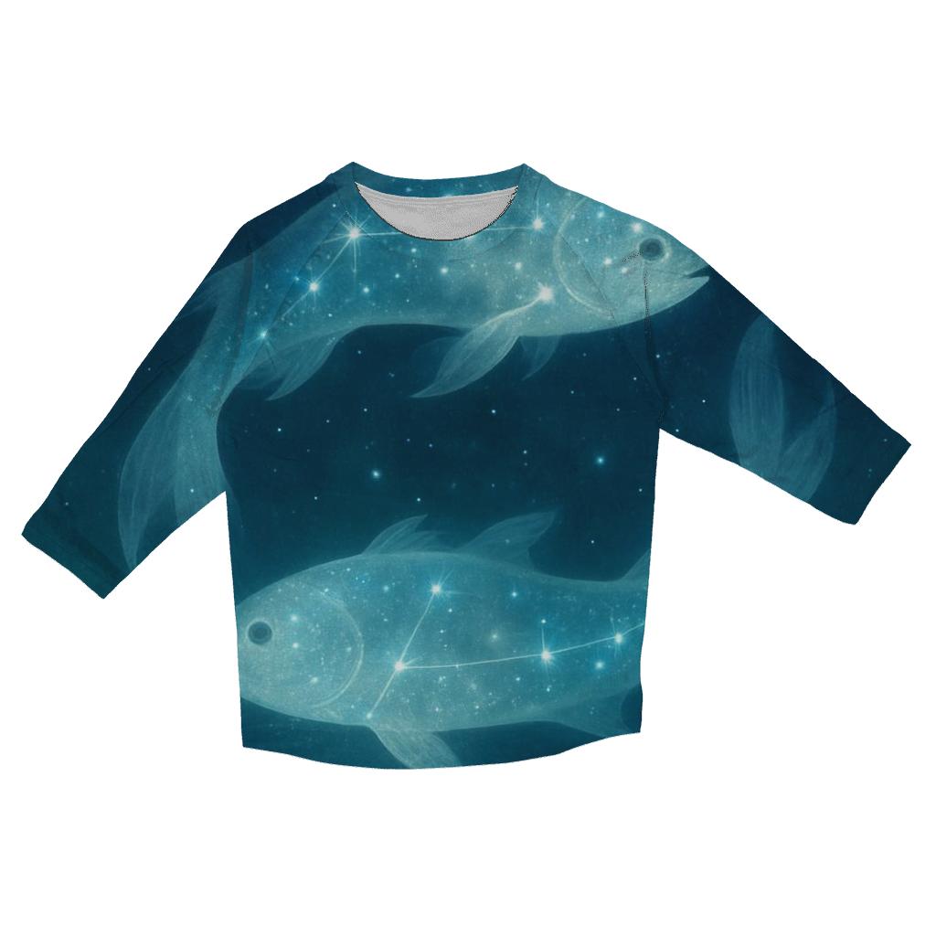 Pisces Dreaming Through The Cosmic Ocean personalized 3/4 sleeve tees