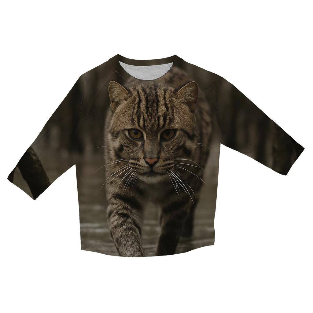 Mangrove Quiet Fishing Cat casual three quarter sleeve shirts