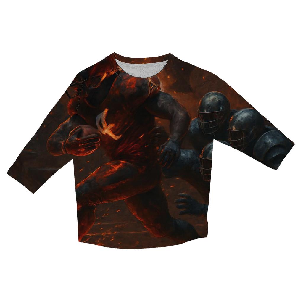 Underground Forge Field Braves Flame Versus Steel Claw Cubs custom 3/4 sleeve shirts