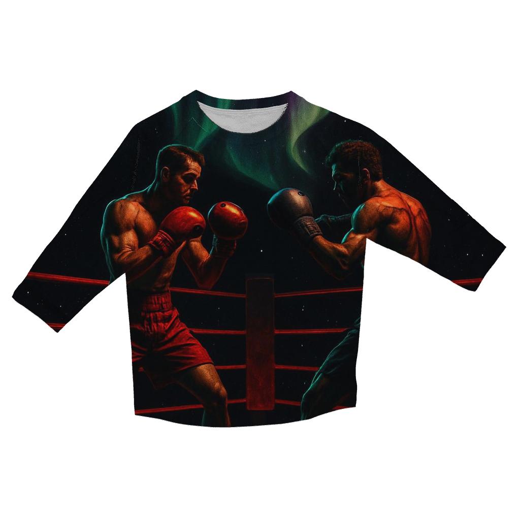 Cosmic Arena Boxing Night stylish quarter sleeve tops