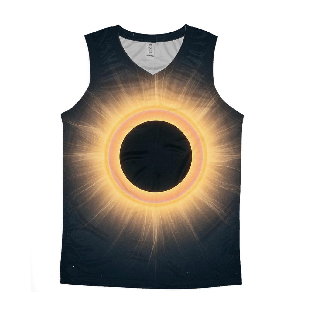 Eclipse Corona Petals graphic print tank tops