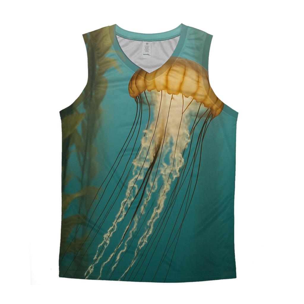 Kelp Forest Drift Pacific Sea Nettle casual summer tank tops