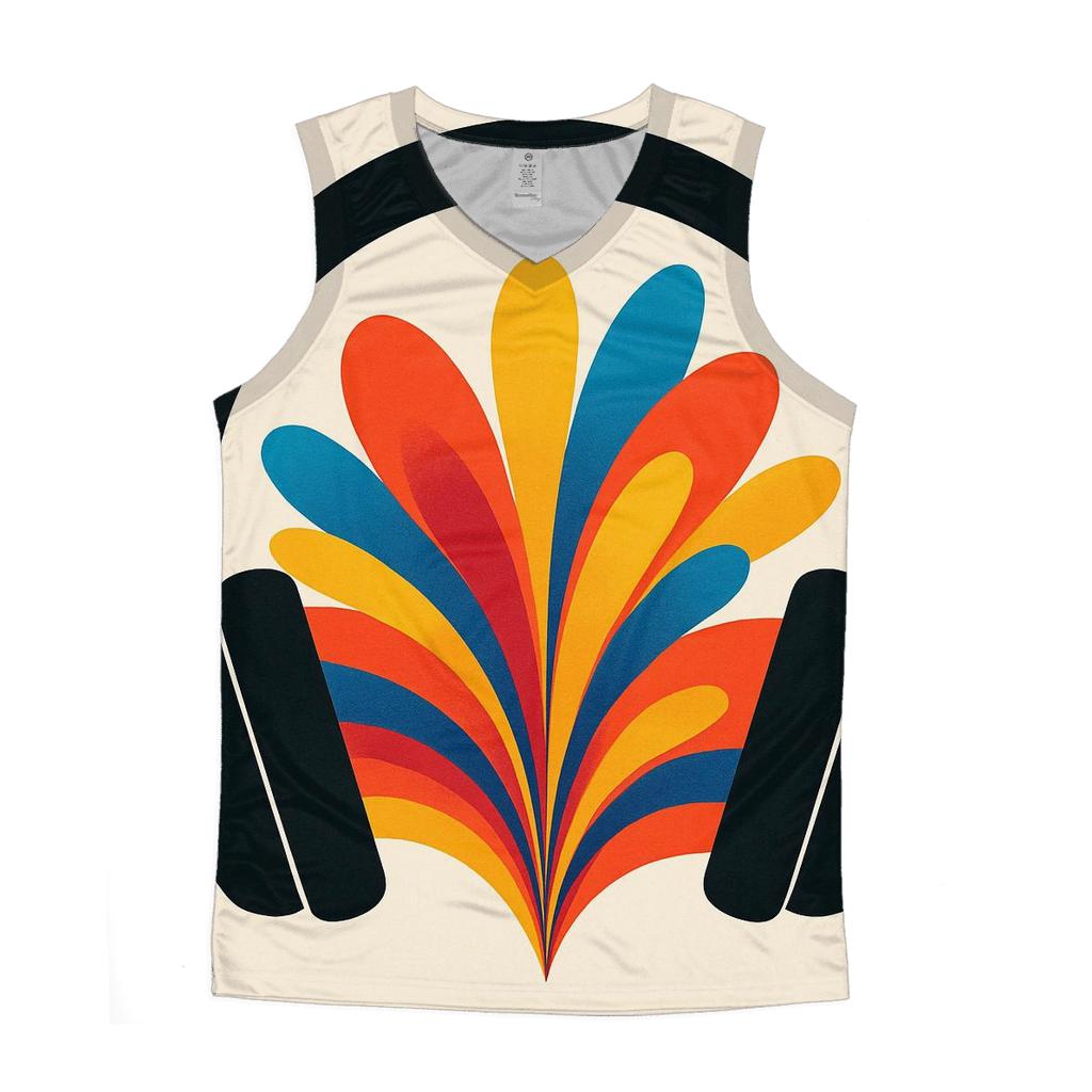 Chromatic Headphone Bloom cotton sleeveless tops