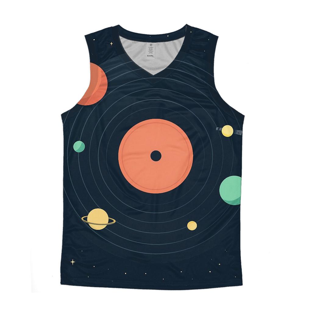 Cosmic Vinyl Orbit custom tank tops