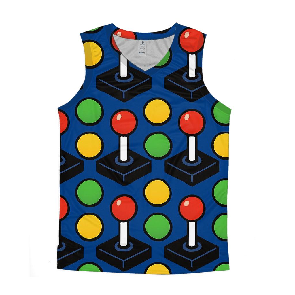 Arcade Joystick Mosaic stylish racerback tanks