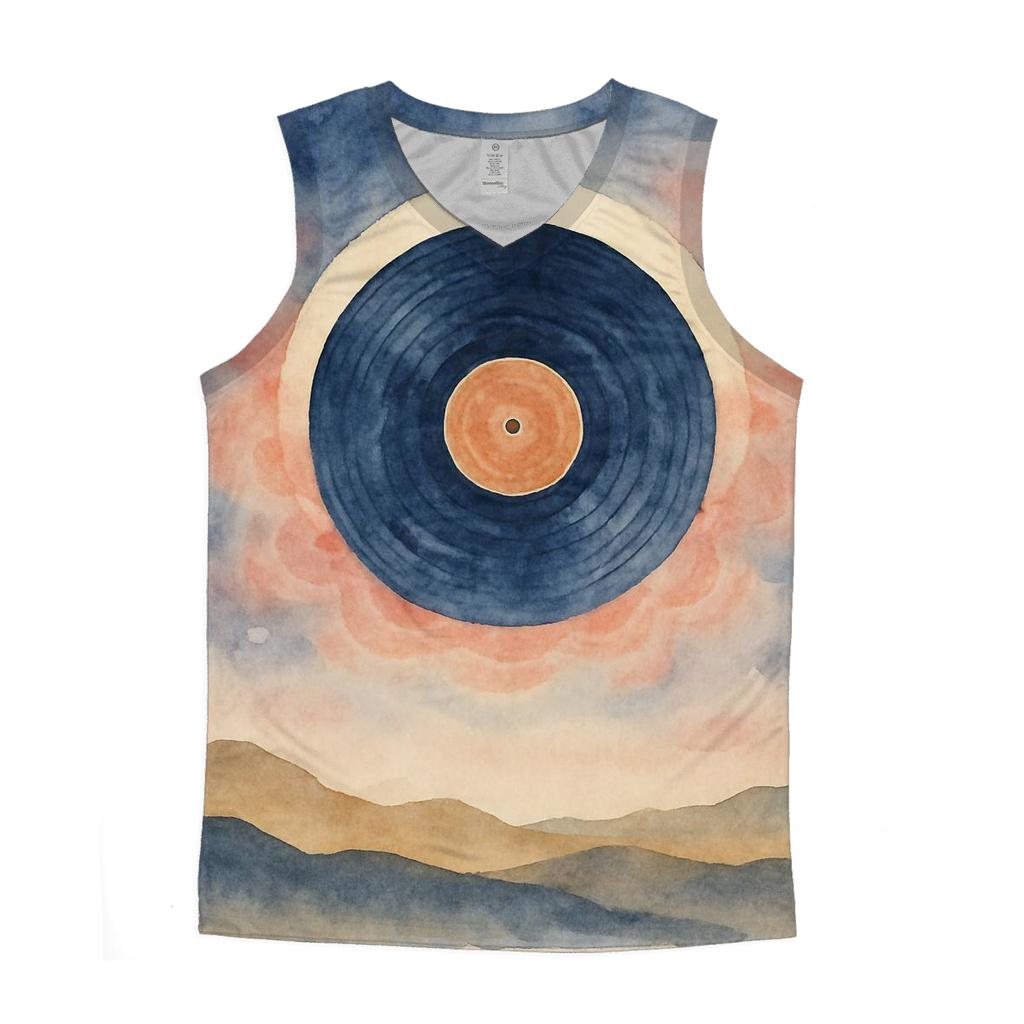 Watercolor Vinyl Eclipse custom tank tops