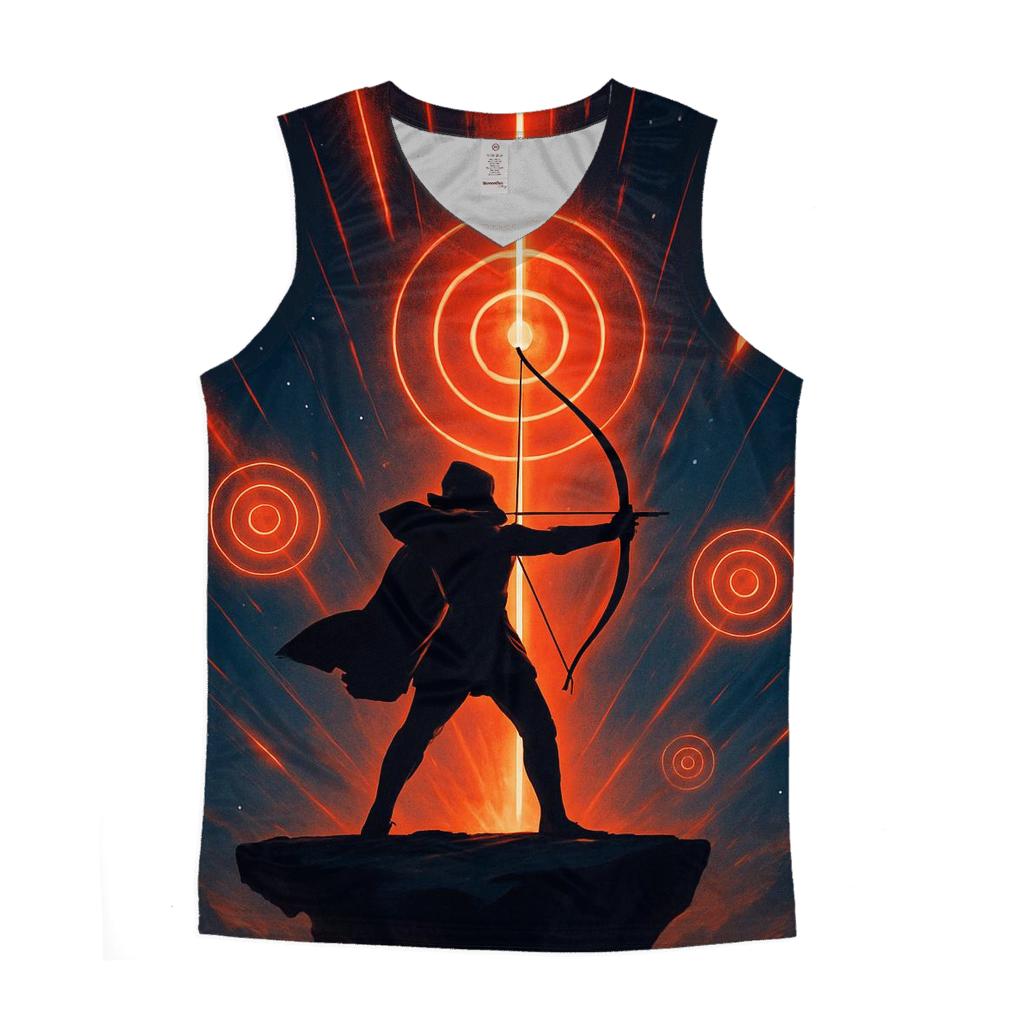 Meteor Shower Archery Range sports performance tank tops