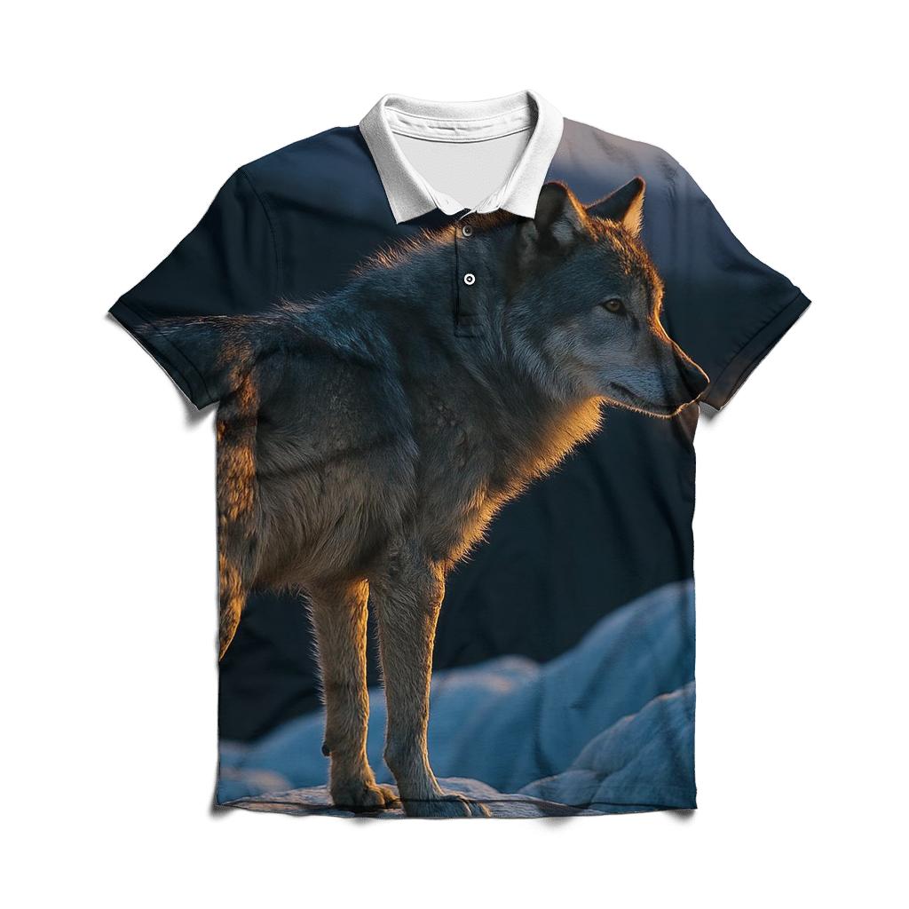 Twilight Alpha On Glacier Ridge premium cotton polo shirts