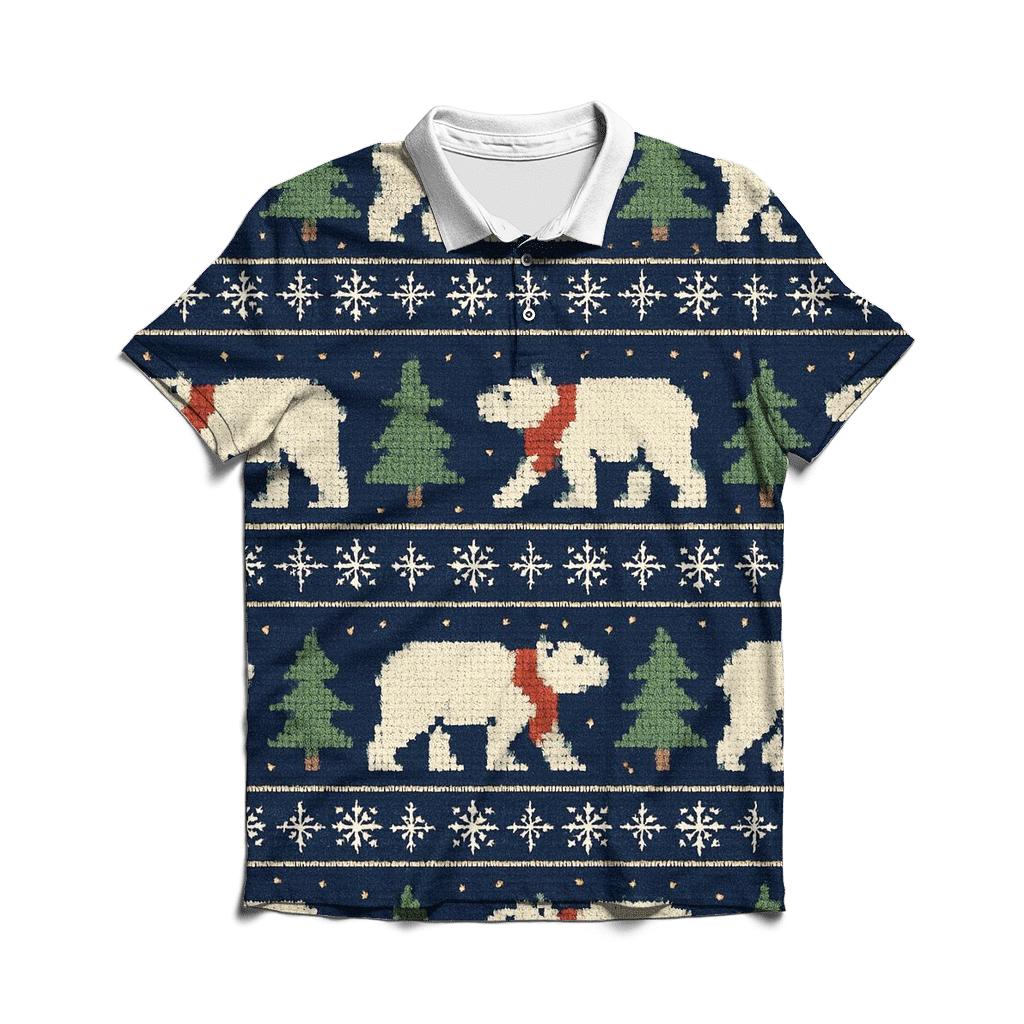 Polar Parade Patchwork Design custom polo shirts