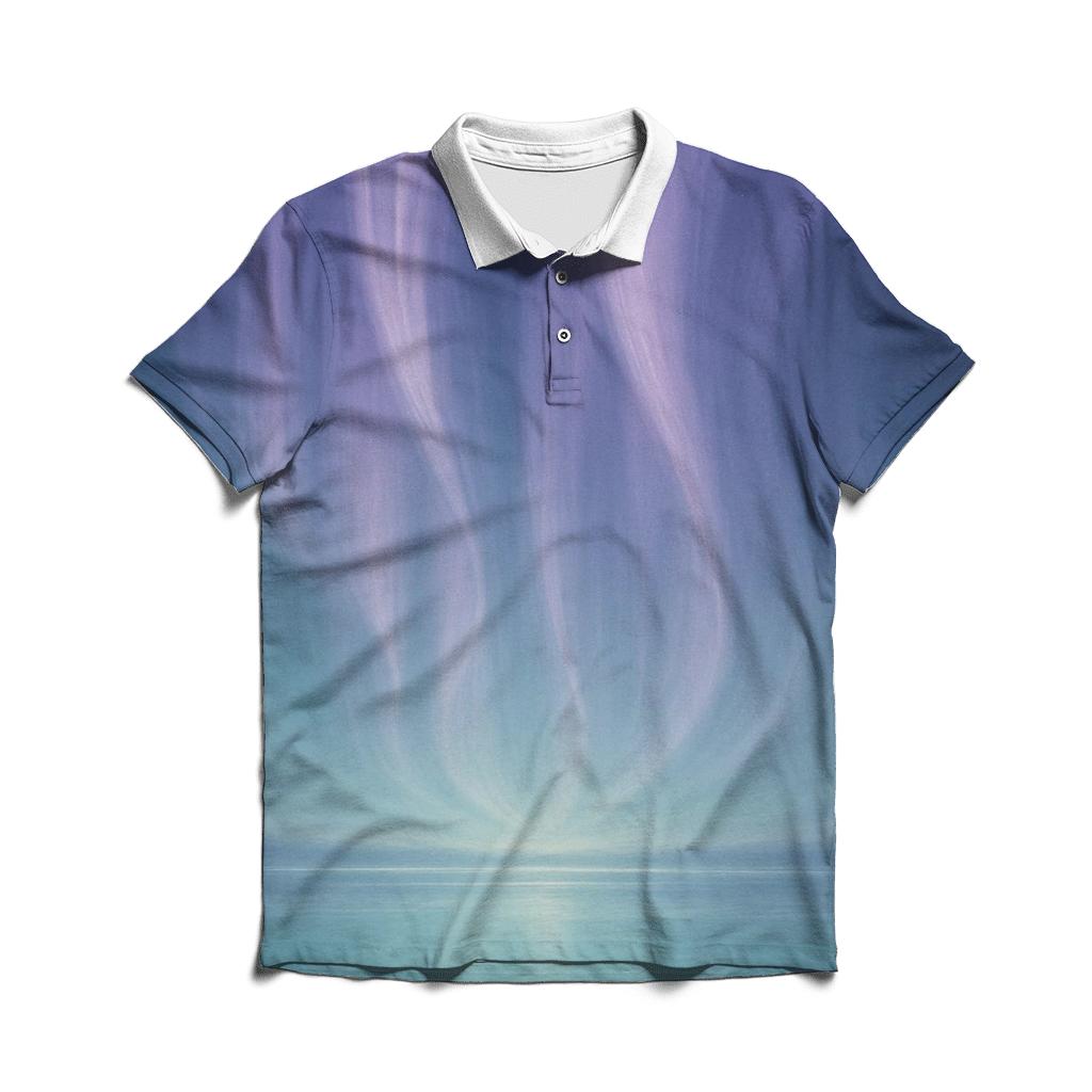 Glacial Aurora Sheets casual sports polo shirts