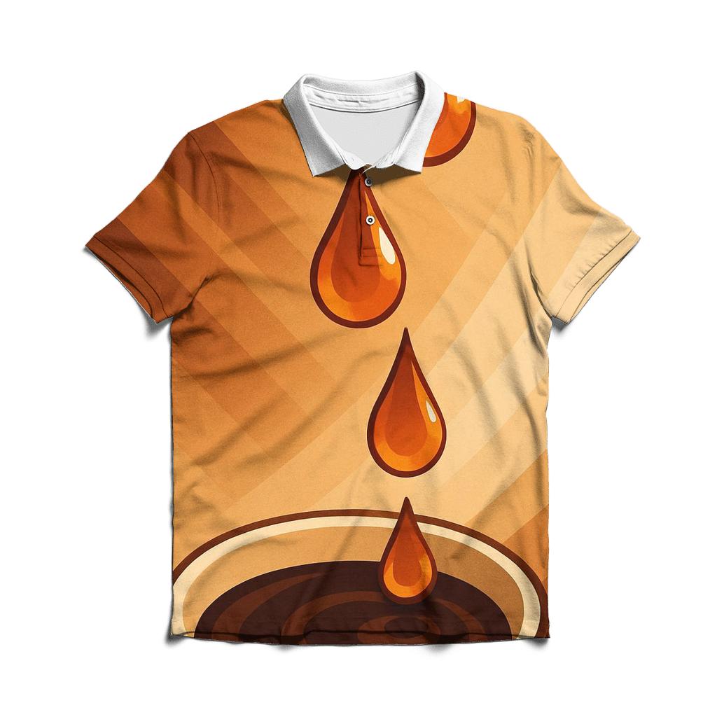 Amber Drip Cascade classic pique polos