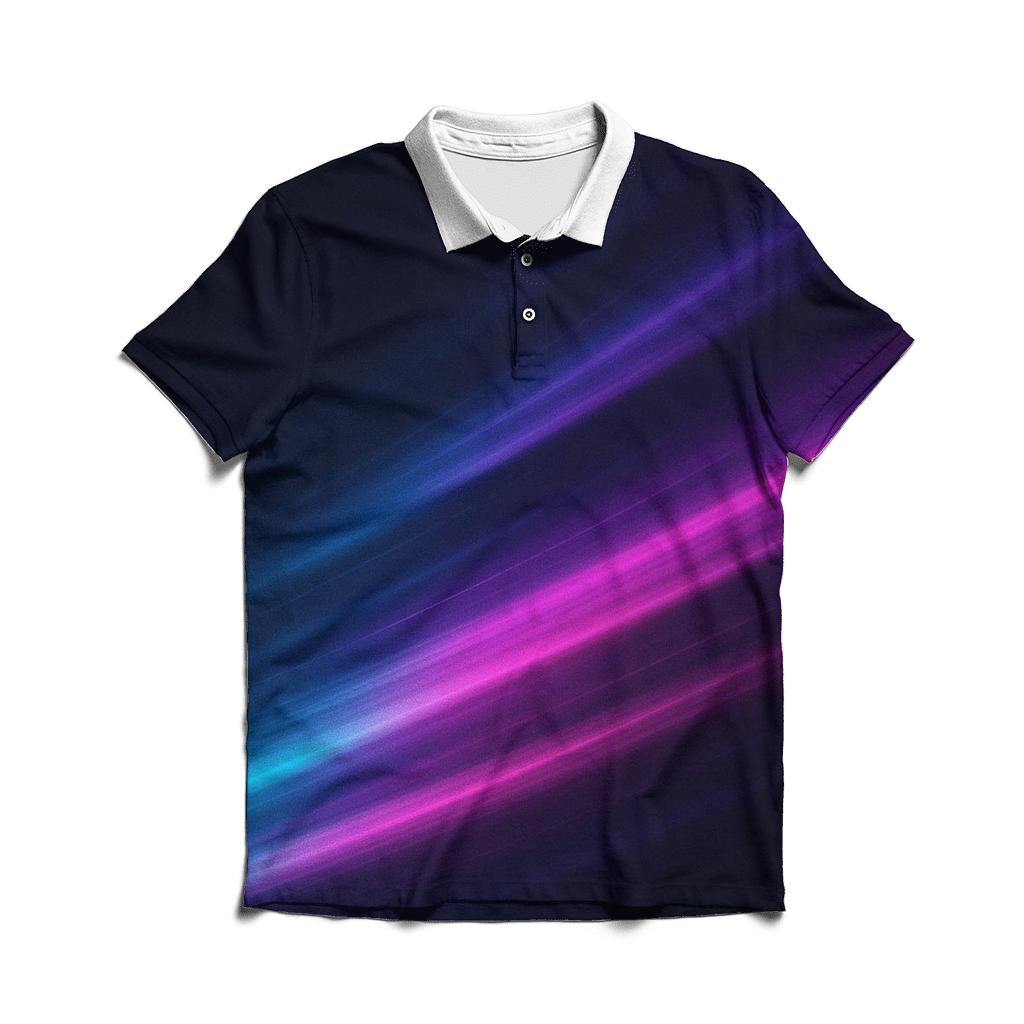 Midnight Neon Drift classic pique polos