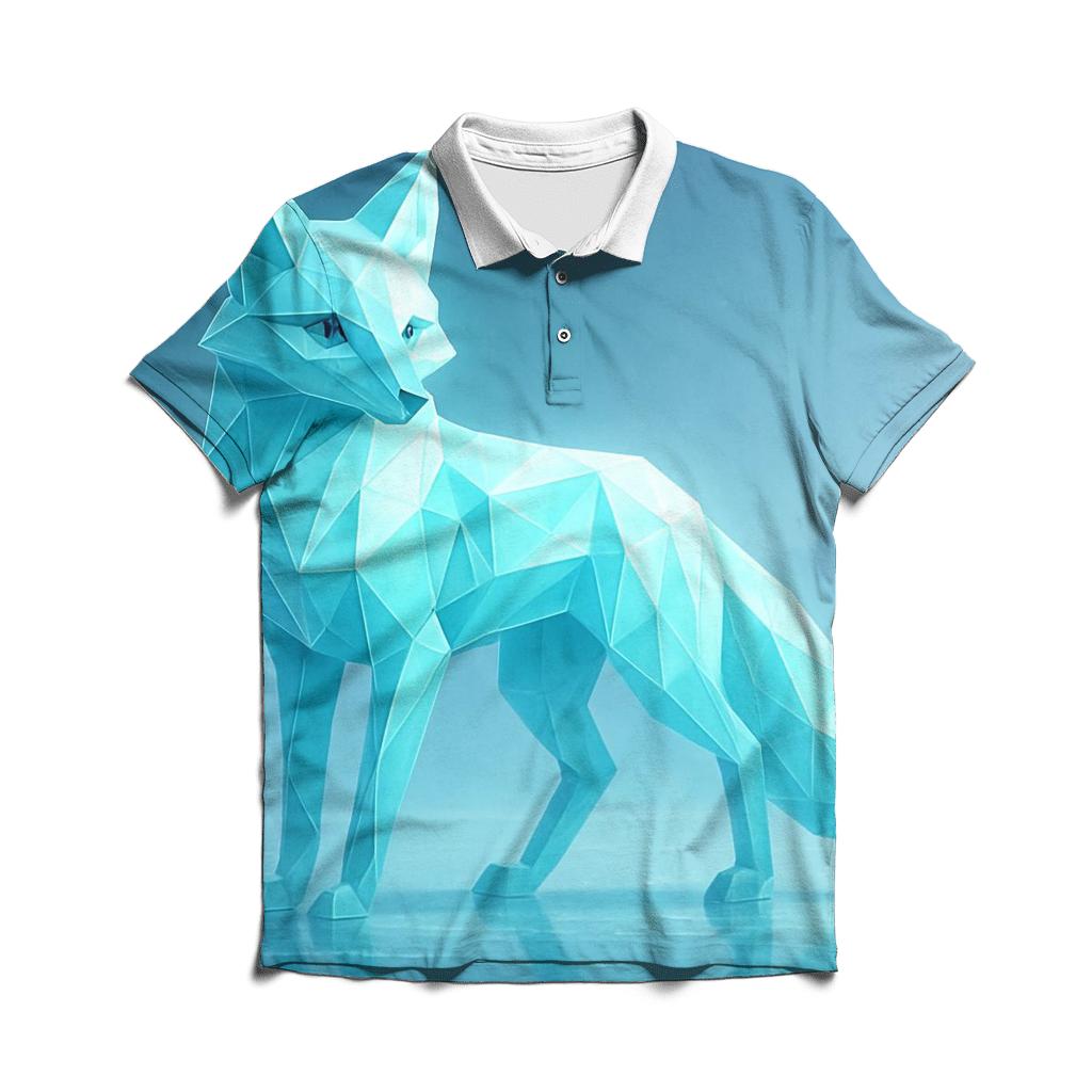 Crystal Glacier Fox premium cotton polo shirts