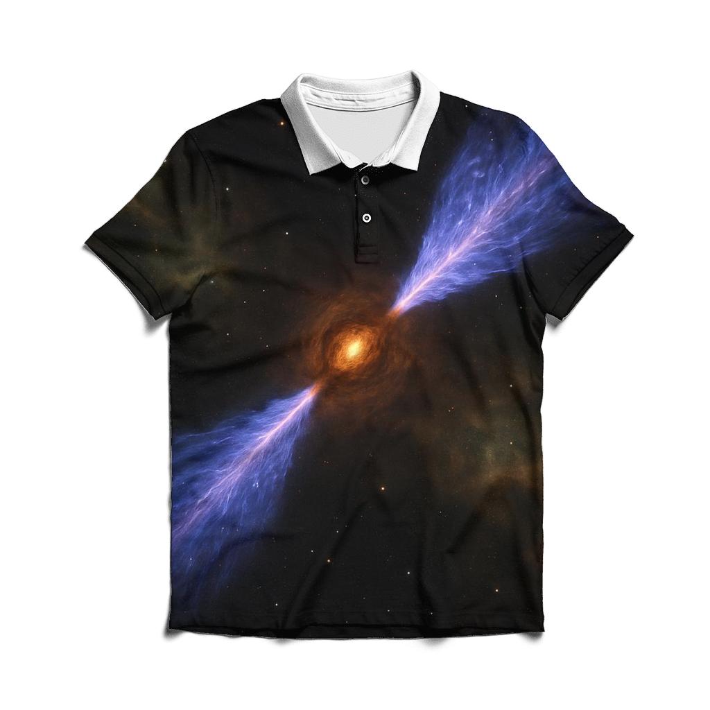 Bipolar Jet Lantern embroidered polo tops