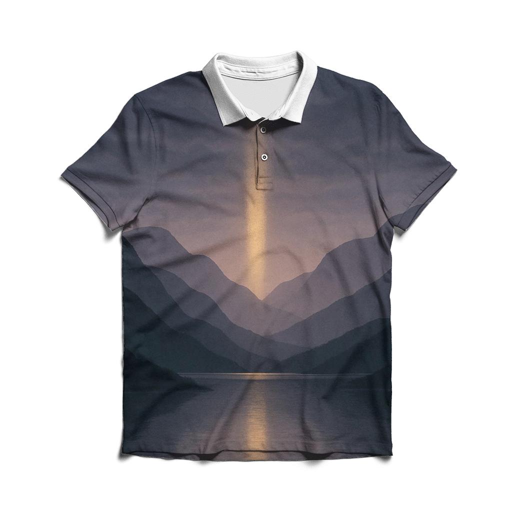 Mountain Gate Of Dawn Light classic pique polos