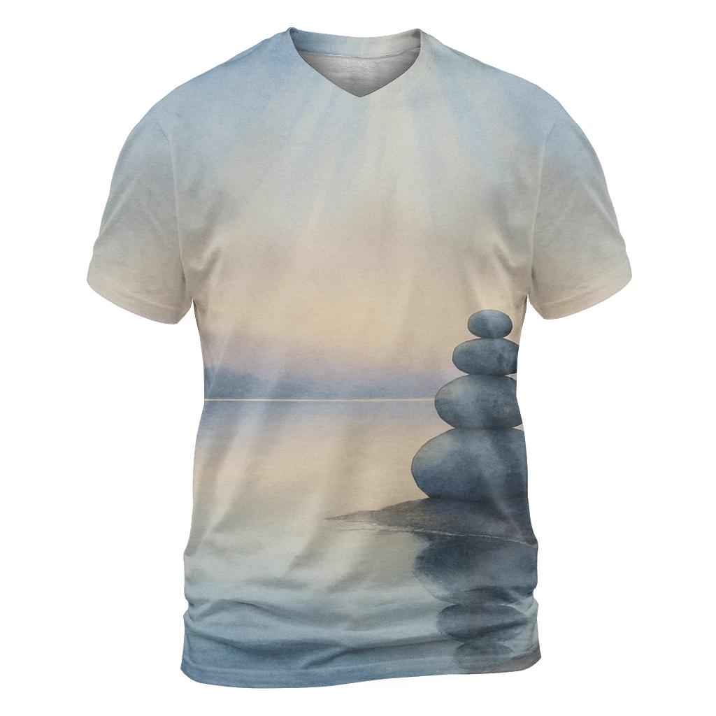 Luminous Stillness Horizon personalized full print shirts