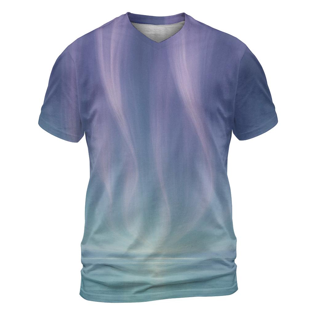 Glacial Aurora Sheets artistic all-over print tops