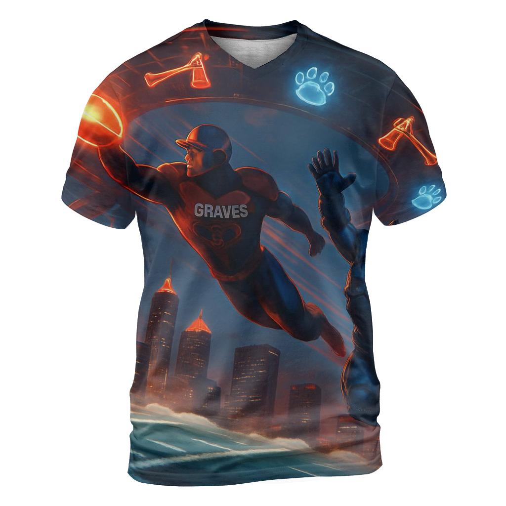 Sky Stadium Clash Braves Thunder Versus Cub Storm custom all-over print shirts