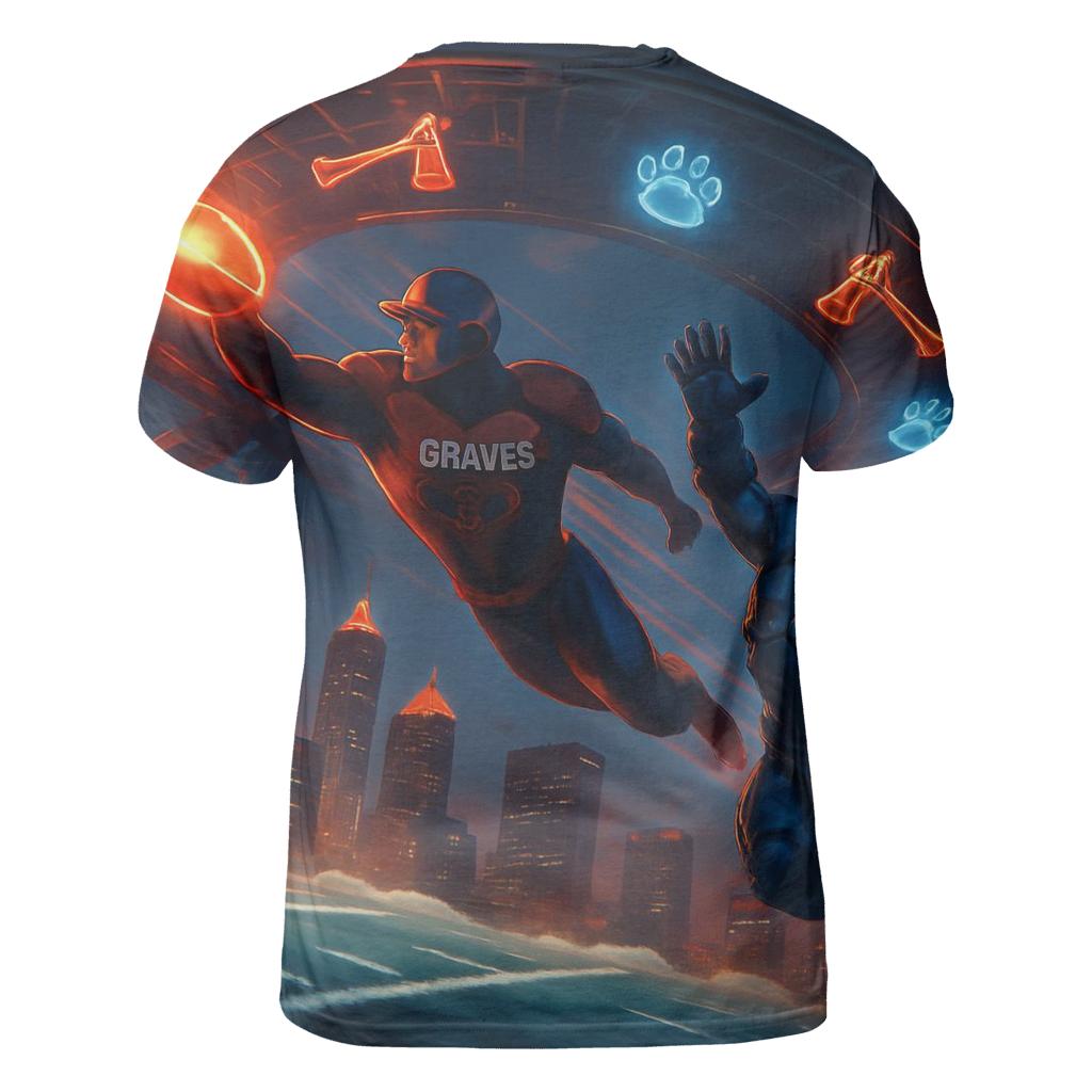 Sky Stadium Clash Braves Thunder Versus Cub Storm custom all-over print shirts