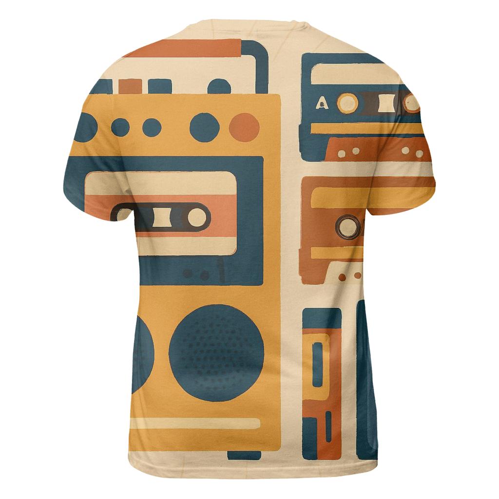 Groovy Stereo Mixtape Vibes unique graphic print tees