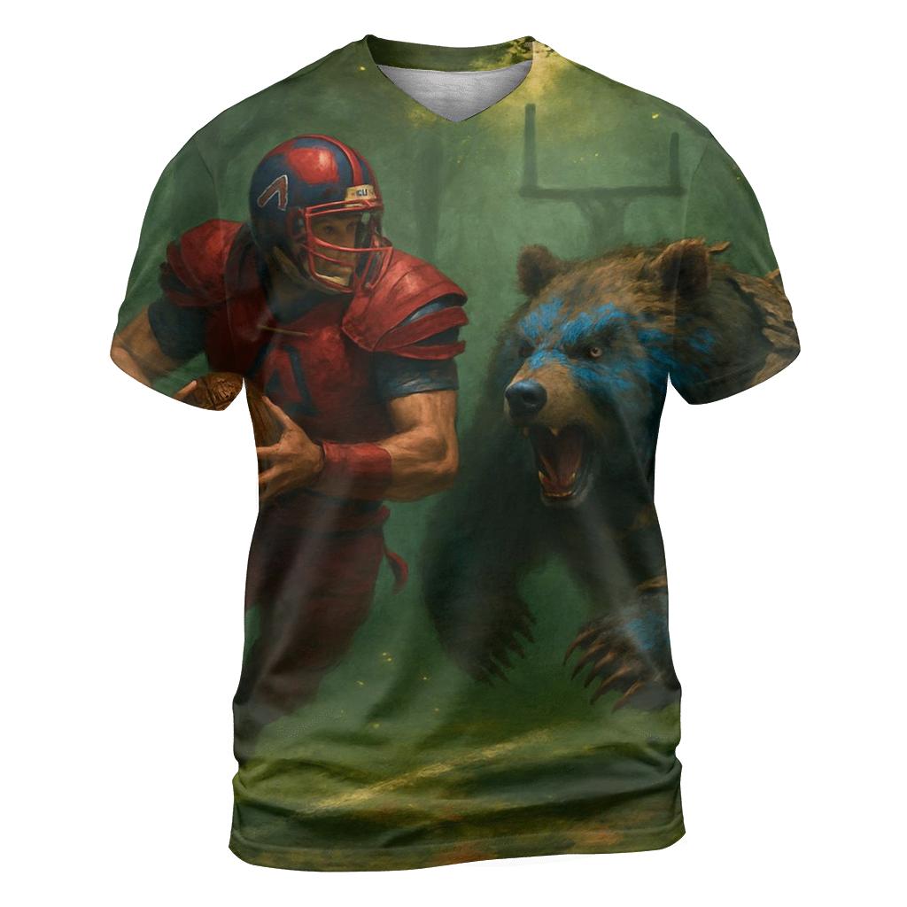 Forest Gridiron Of The Brave Runner And Cub Linebacker unique graphic print tees