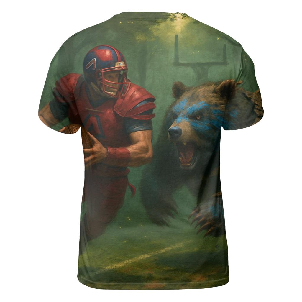 Forest Gridiron Of The Brave Runner And Cub Linebacker unique graphic print tees