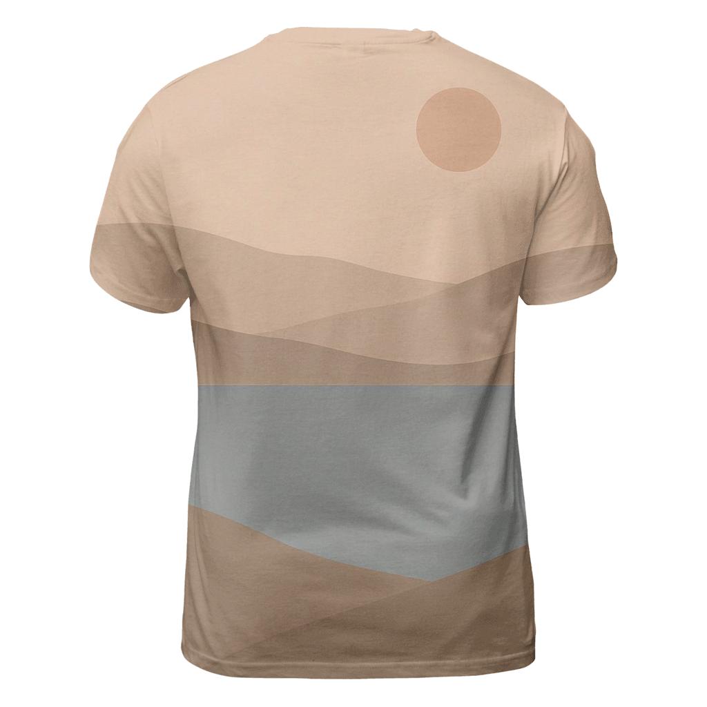 Minimal Horizon Linescape custom all-over print shirts