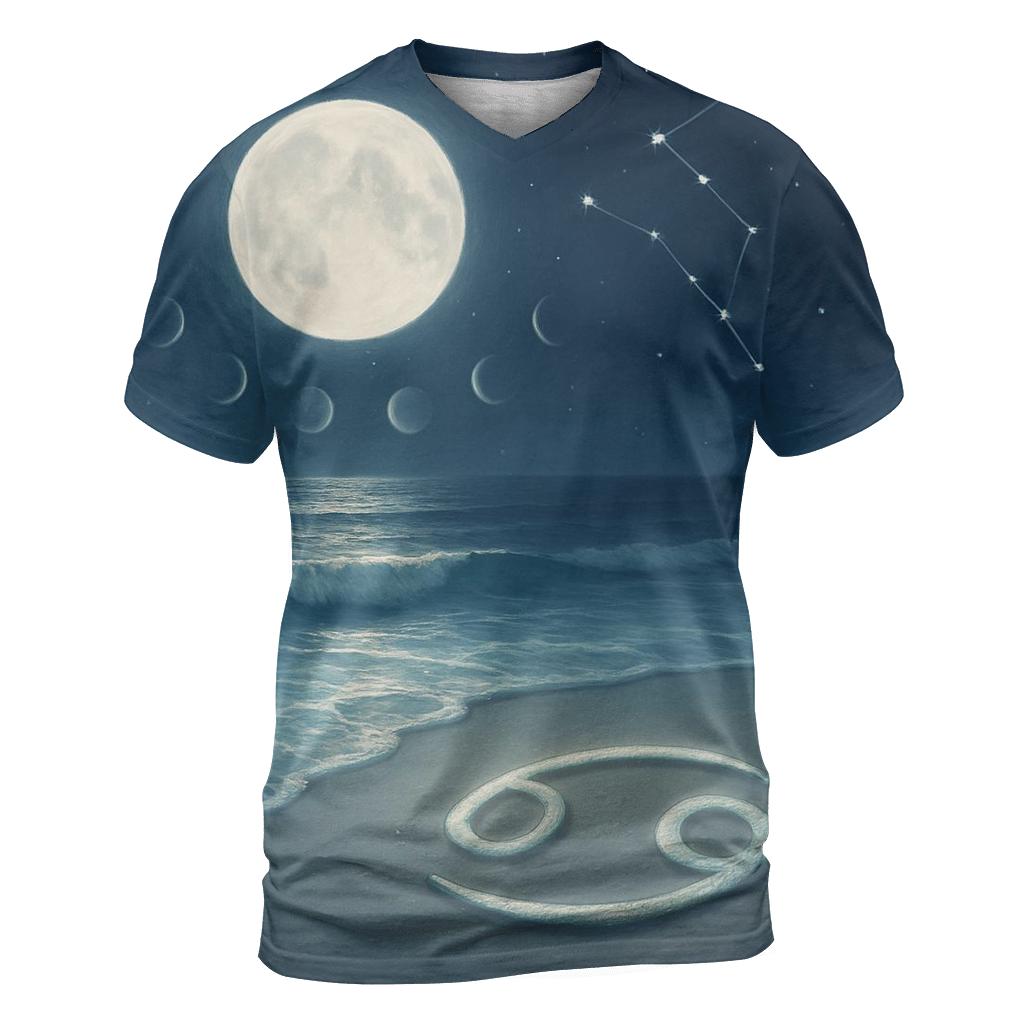 Cancer Lunar Tides Sanctuary statement graphic shirts