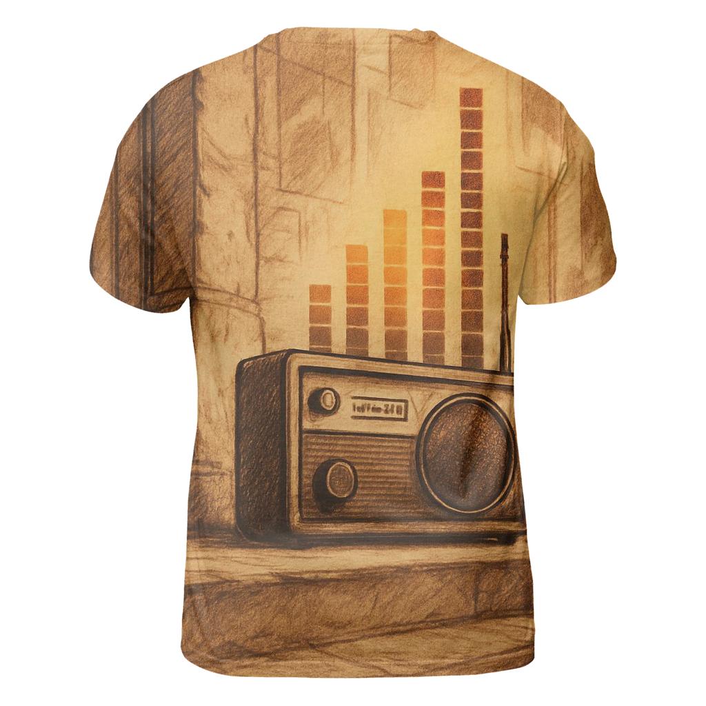 Sepia Street Radio Corner creative print fashion shirts