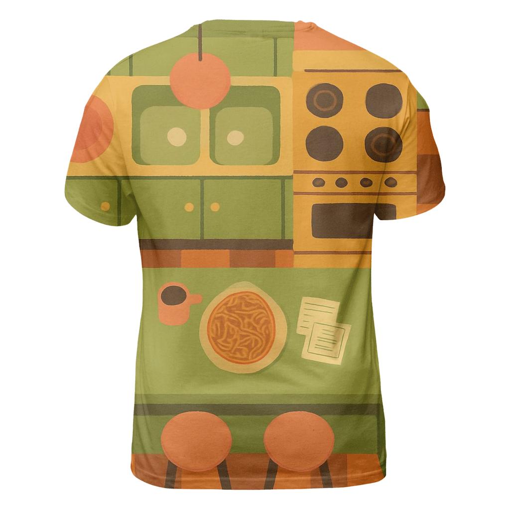 Funky Kitchen Checkerboard custom all-over print shirts