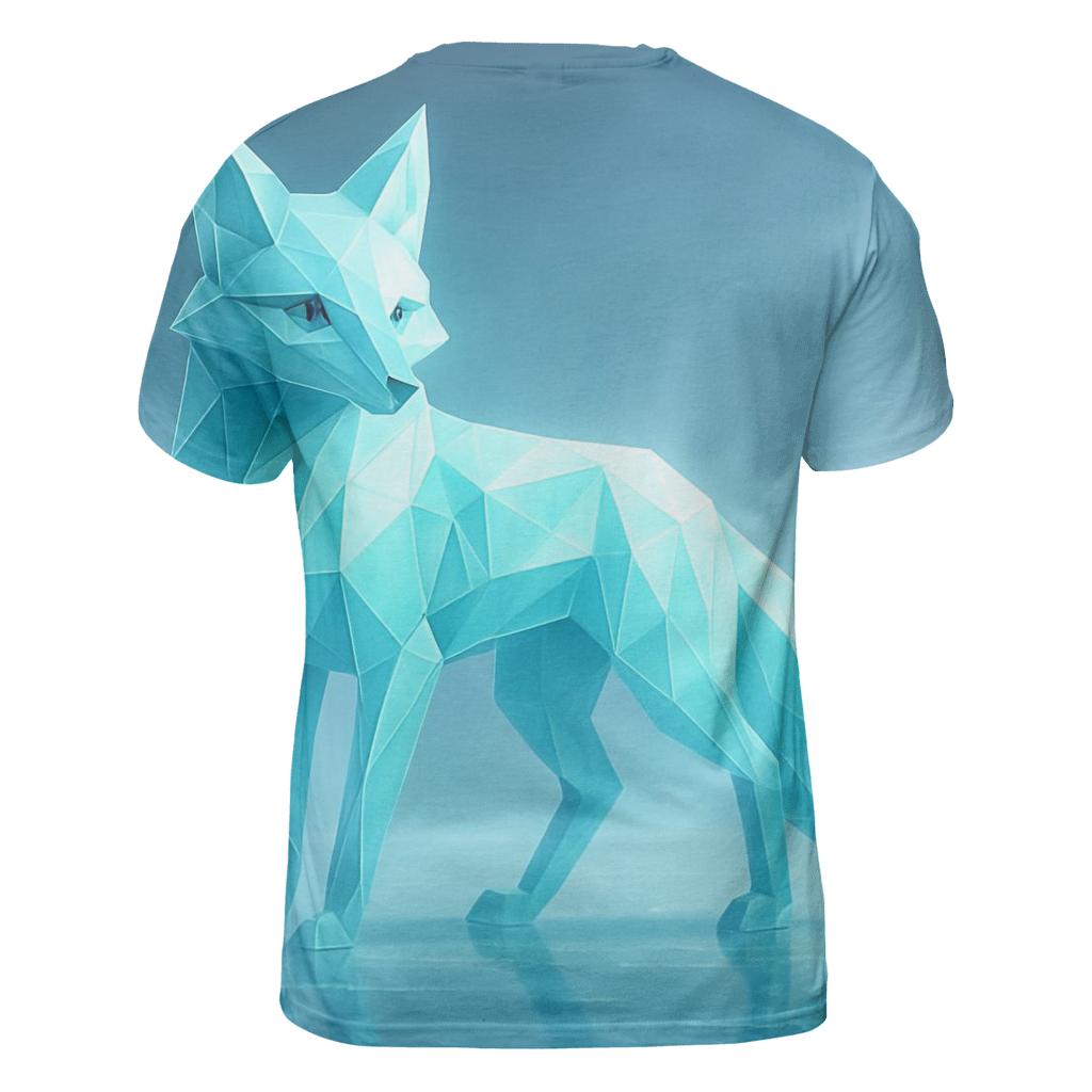 Crystal Glacier Fox trendy printed shirt styles
