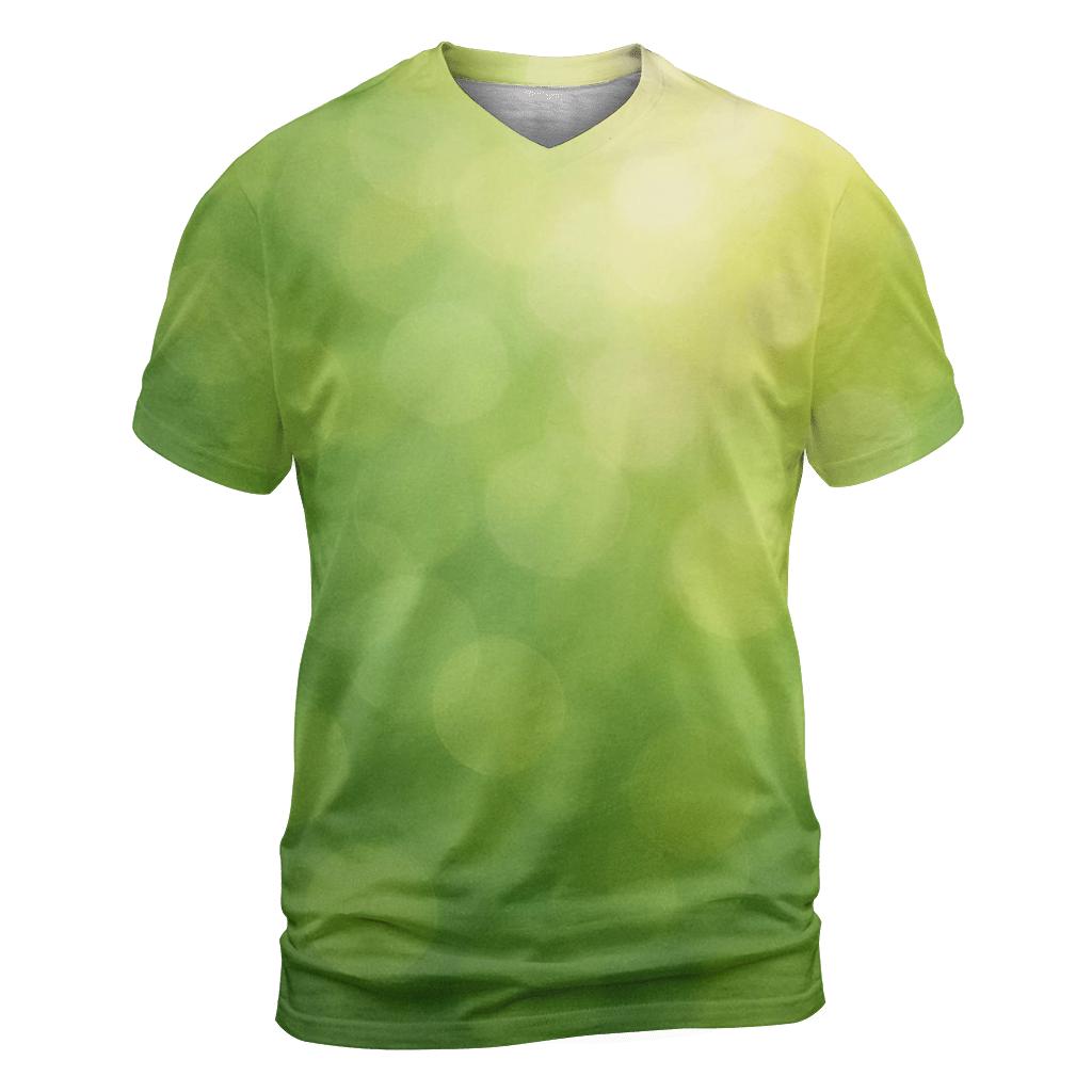 Forest Canopy Fade vibrant all-over design tees