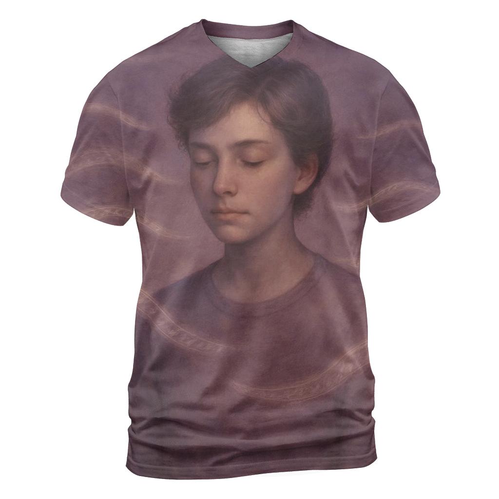 Her Voice Between The Heartbeats designer pattern shirts