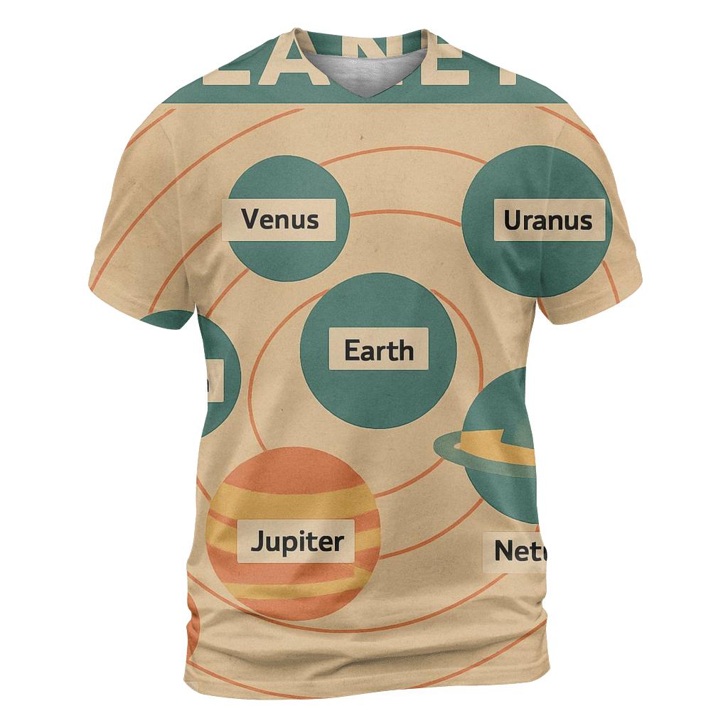 Retro Classroom Science Chart unique graphic print tees