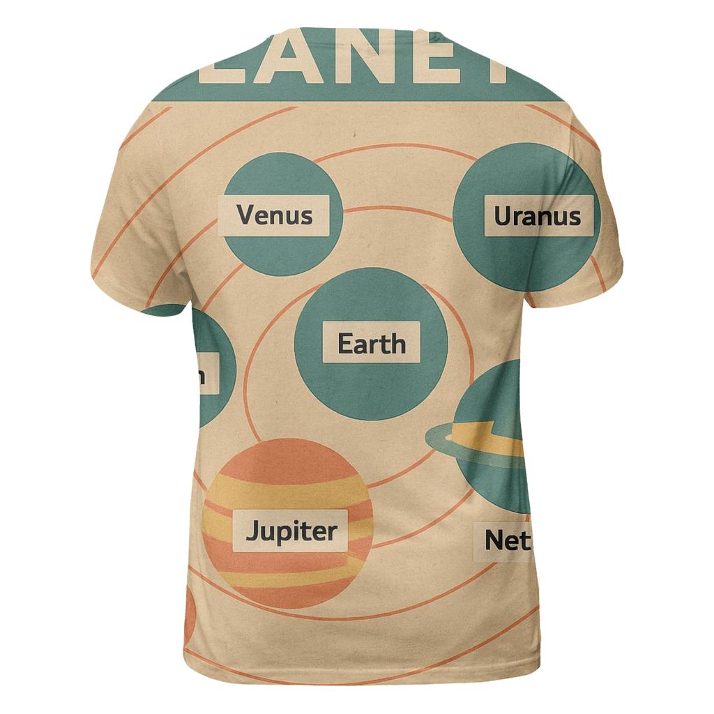 Retro Classroom Science Chart unique graphic print tees